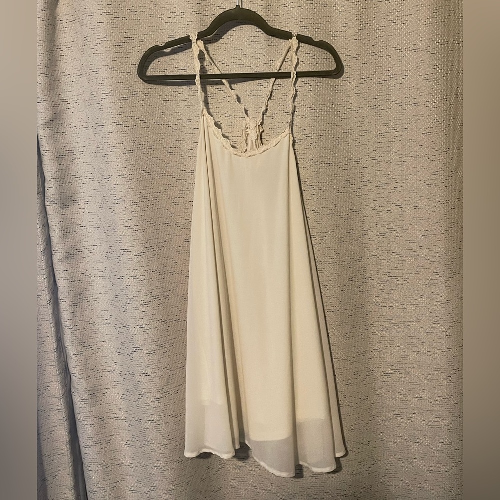 Off White Chiffon Summer Dress